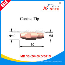 Hot Sale Super Quality Binzel 36KD/40KD/501D Air Cooled Welding Torch Contact Tip